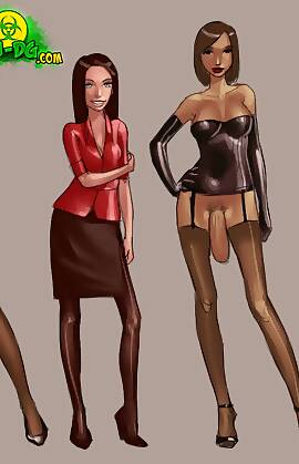 IDG Sketches And Pin-ups by InnocentDickGirls (Chapter 01 - alexis' weekend conference)