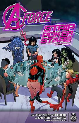A-Force Strip Poker Stars Spider-Man , The Avenger by Tracy Scops (Chapter 01)