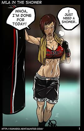 Mila in the Shower Dead or Alive by Ganassa (Chapter 01)